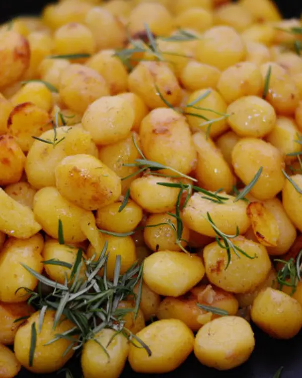 A pile of small potatoes that have been created as part of the Synthetic Plants programme