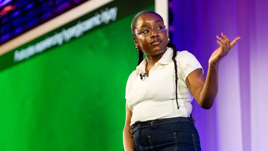 Adaobi Adibe speaking at the ARIA Summit 2025